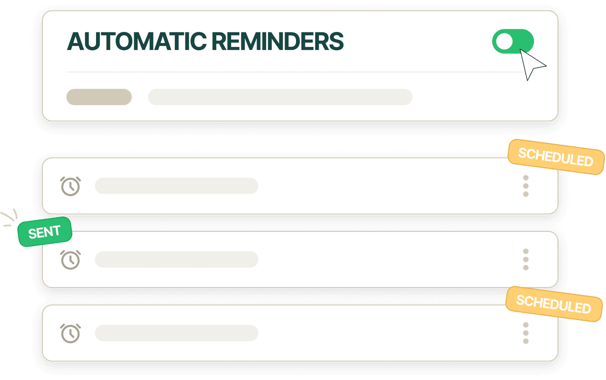 Automated reminders