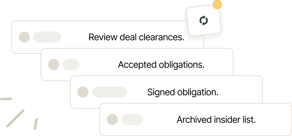 A detailed audit history